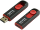 Flash disk 16 GB Adata C008 USB 2.0, barva černá / červená - 1/2