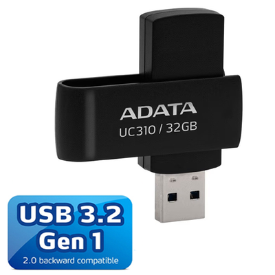 Flash disk 32 GB Adata UC310 USB 3.2, barva černá - 1