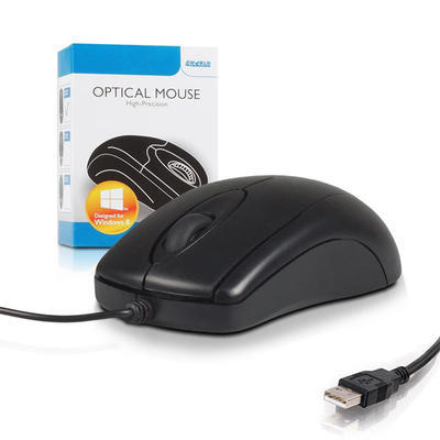 4World optická myš BASIC3, USB, 1200 DPI, černá, 3 tlačítka - 1