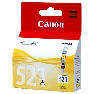 Inkoust Canon CLI-521Y originální, žlutý, 9 ml