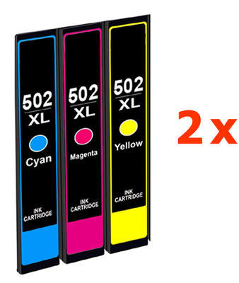 ** Sada 6 inkoustů Epson 502XL C,M,Y kompatibilní se slevou 15 % !!
