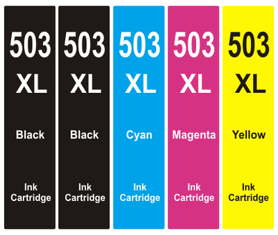 ** Sada 5 inkoustů Epson 503XL BK,C,M,Y kompatibilní se slevou 13 % !!