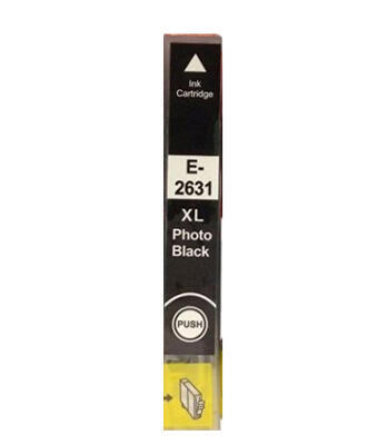 Inkoust Epson 26XL / T2631 kompatibilní, foto černý, 12-14 ml !!