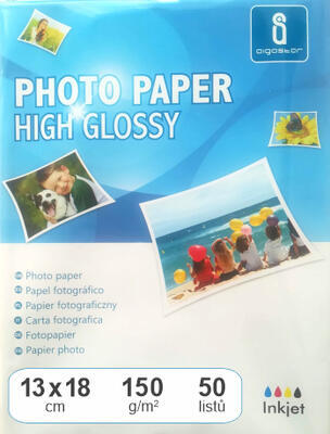 Fotopapír lesklý 13x18, 150 g, 50 listů