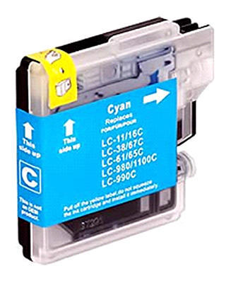 Inkoust LC-1100C kompatibilní s Brother LC-1100C, LC-980C, azurový, 16 ml !!
