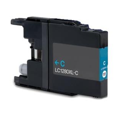 Inkoust Brother LC-1280XL C kompatibilní, azurový, 20 ml !!