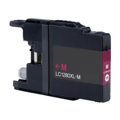 Inkoust Brother LC-1280XL M kompatibilní, purpurový, 20 ml !!