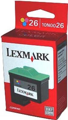 Inkoust Lexmark č.26 / 10N0026 originální, barevný, 275 str.