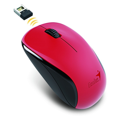 Genius optická myš NX-7000, 1200 DPI, bezdrátová, červená, 3 tlačítka