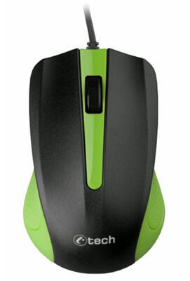 C-TECH optická myš WM-01G, 1200 DPI, USB, zeleno-černá, 3 tlačítka - 2