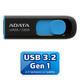 Flash disk 32 GB Adata UV128 Gen 1,  USB 3.2,  modrý
