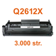 Toner Q2612X kompatibilní s Canon LBP2900,  LBP3000,  černý, 3.000 str.